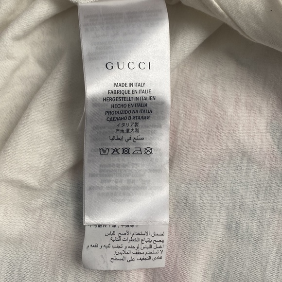 Gucci Hollywood Embroidered T-Shirt  Off White Authentic - Picture 7 of 10